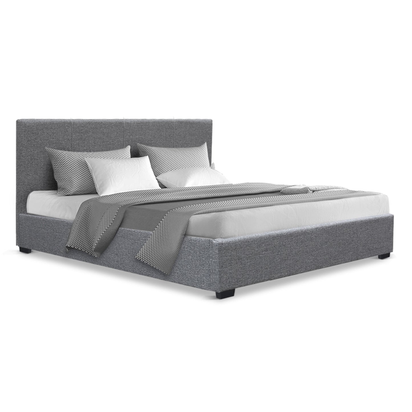 Nino Gas Lift Double Bed Frame - Grey