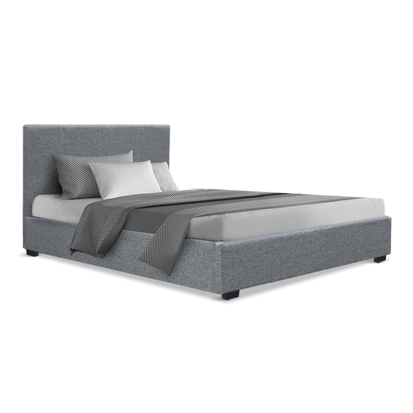 Nino King Single Gas Lift Bed Frame - Grey
