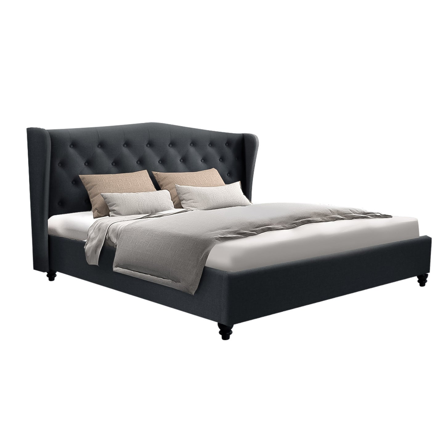 Pier Queen Bed Frame - Charcoal