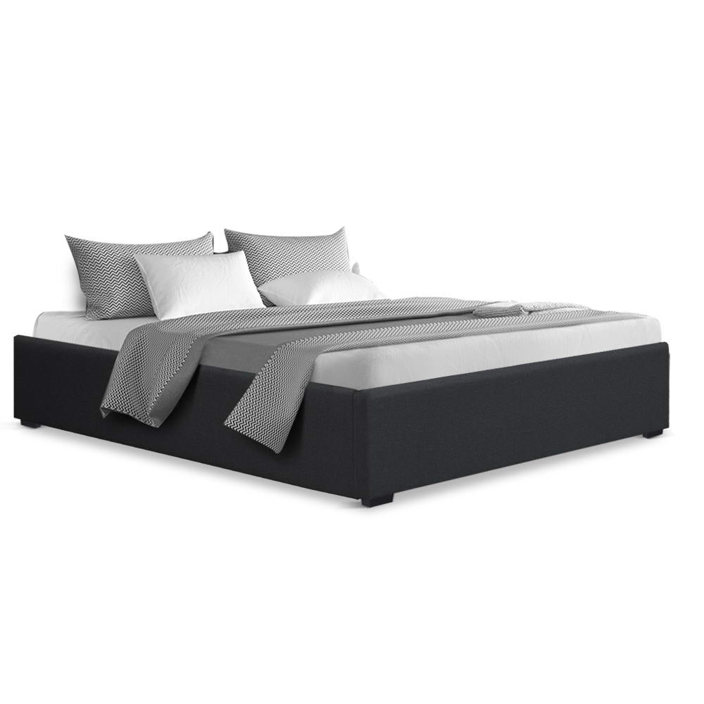Toki Queen Gas Lift Bed Frame - Charcoal