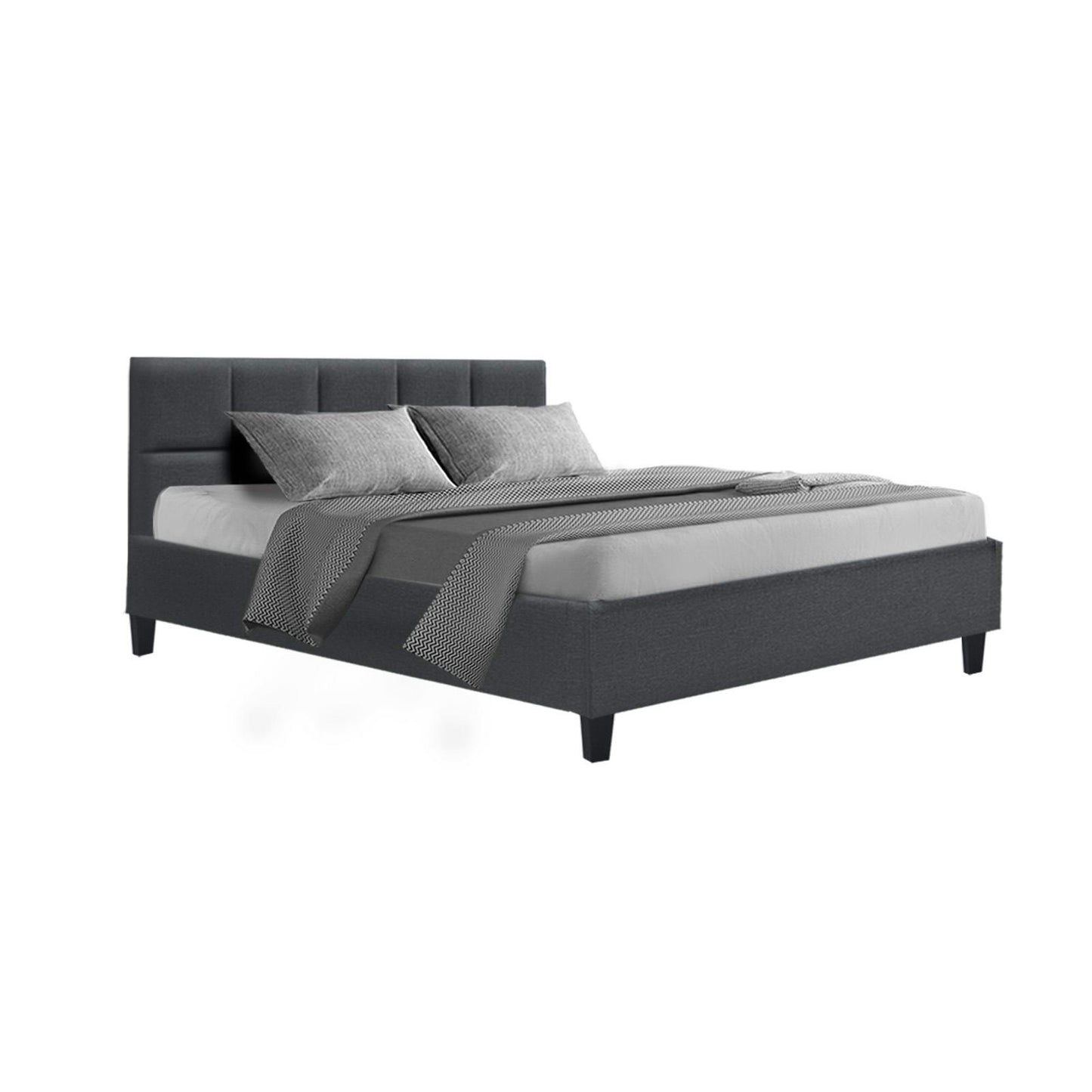 Tino Queen Bed Frame - Charcoal