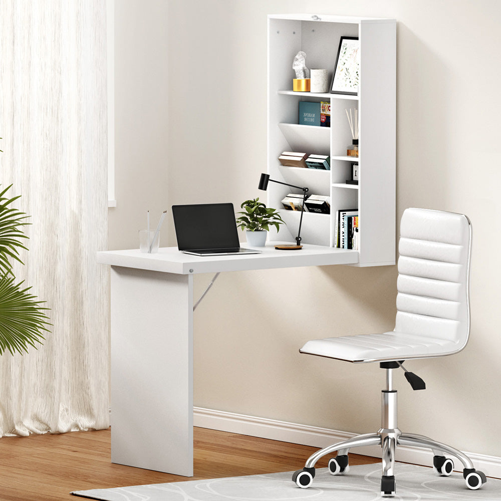 Computer Desk Office Chair Set - White