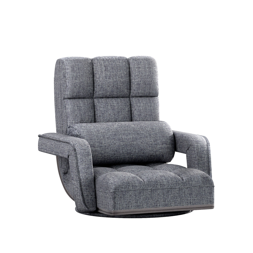 Rota Floor Chair Lounge Sofa Swivel - Grey