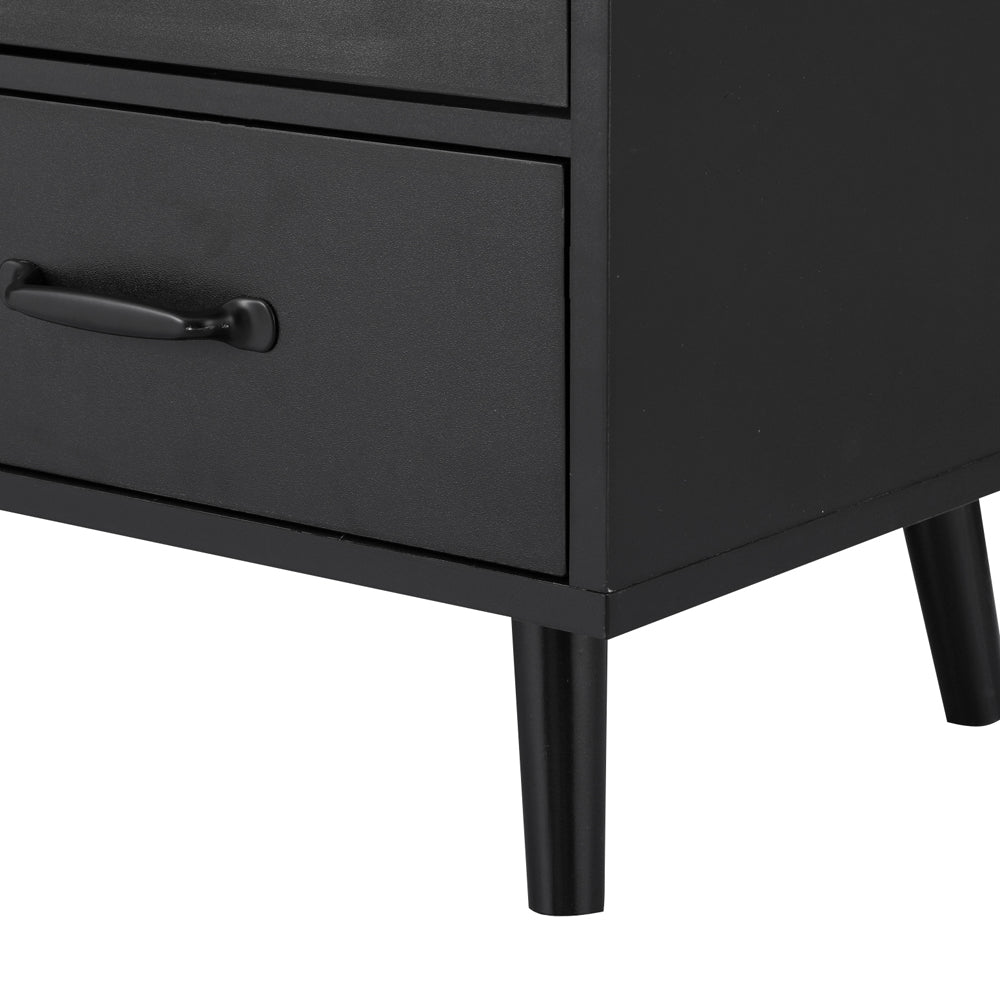 Lency Buffet Sideboard Double Doors - Black