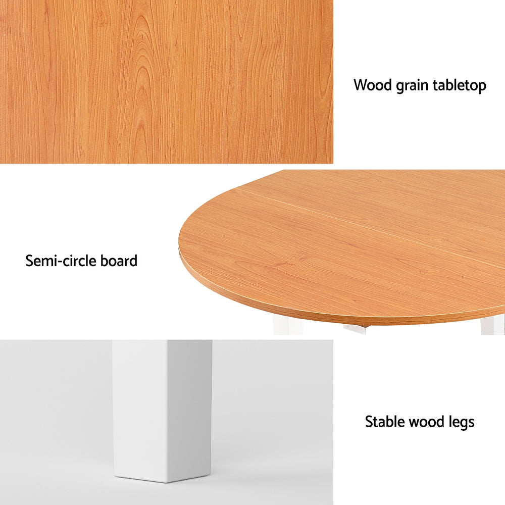 1.1M Dining Table Extendable - Pine & White