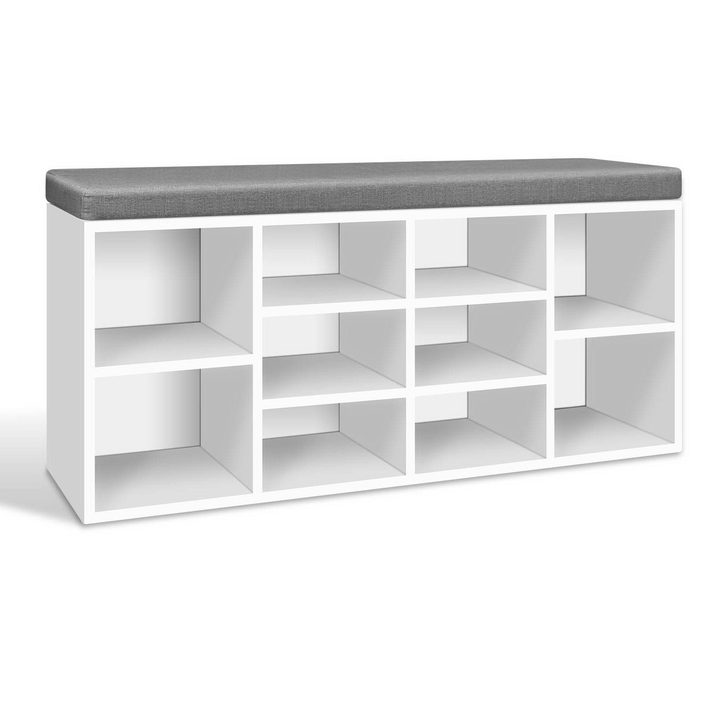 Boa Shoe Rack Storage Cabinet Bench - White
