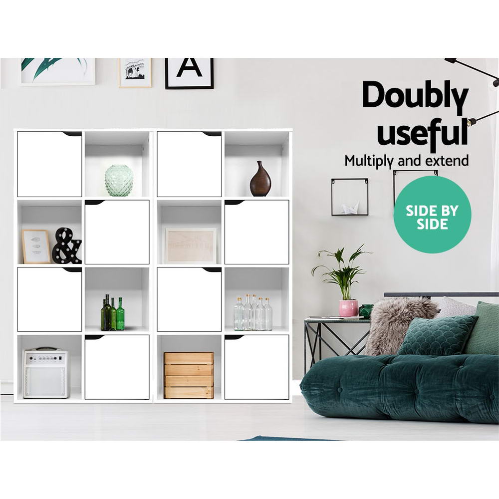Dana Bookshelf 8 Cube Shlef - White