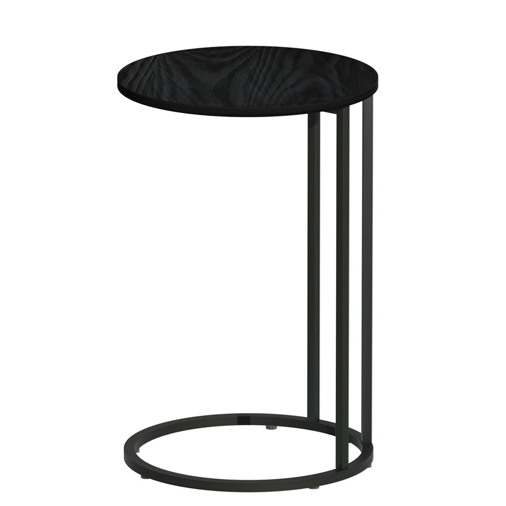 Martha Coffee Table Side Table Round - Black
