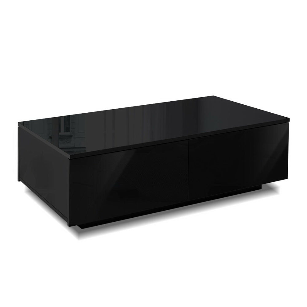 Trevi Coffee Table 4 Drawers - Black