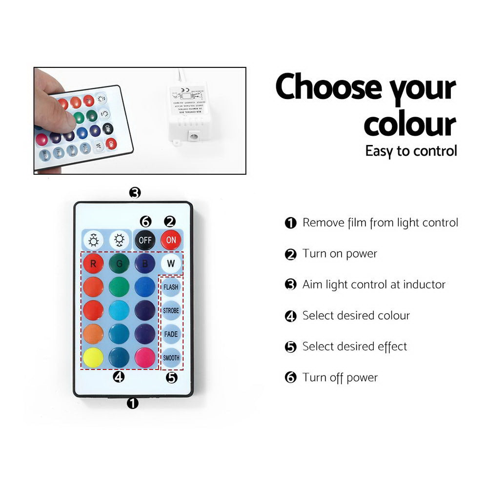 Angus Entertainment Unit TV Cabinet LED 130cm - Black