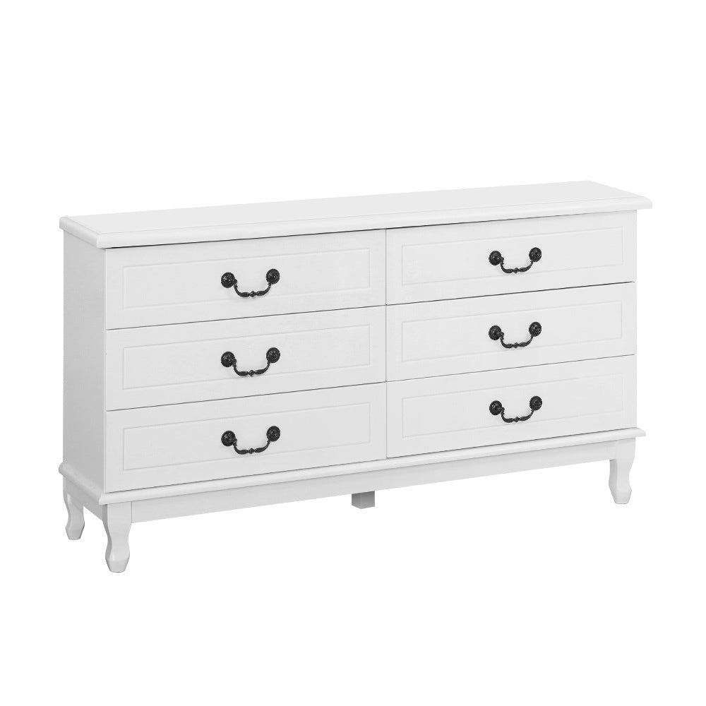 Kubi 6 Chest of Drawers - White