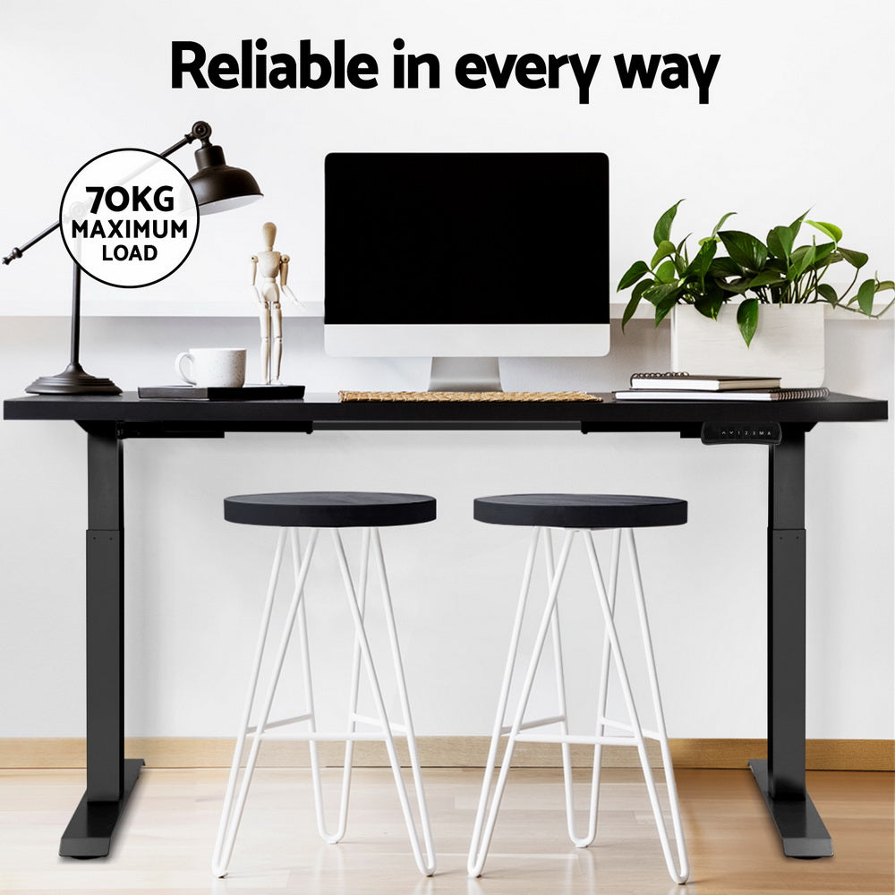 Standing Desk Motorised Dual Motor 120CM - Black
