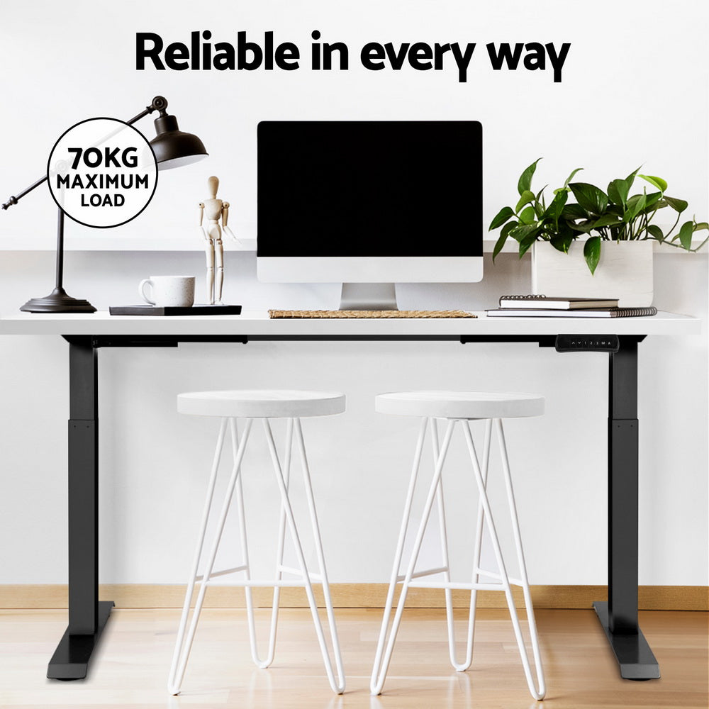 Standing Desk Motorised Dual Motor 120CM - White
