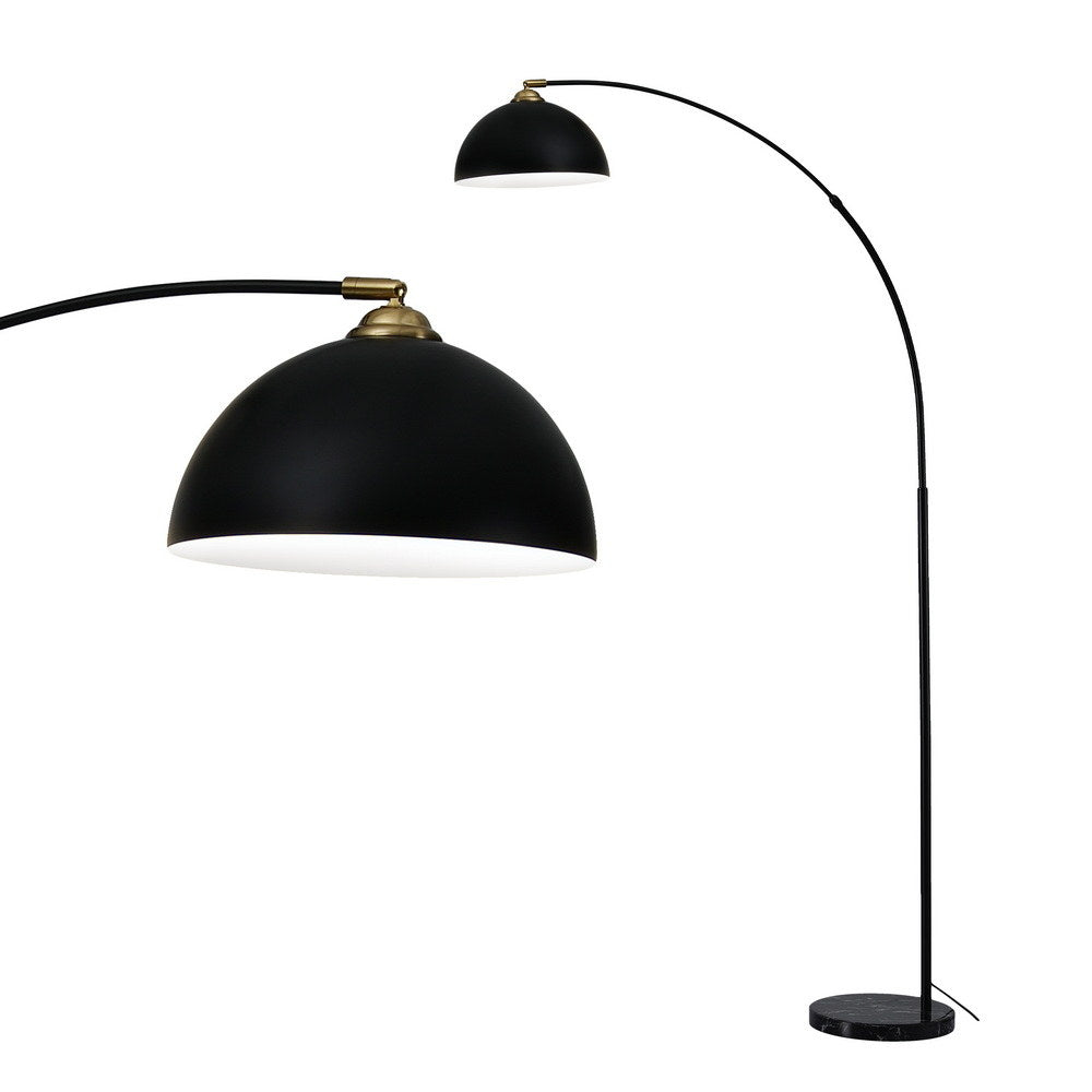 Modern Arched Floor Lamp - Black