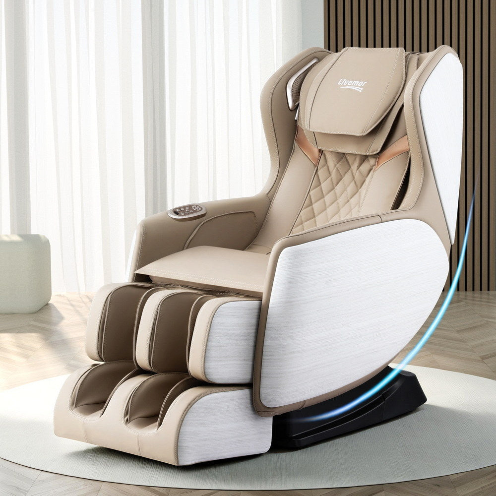 Olin Massage Chair Electric Recliner Home Massager 3D - White