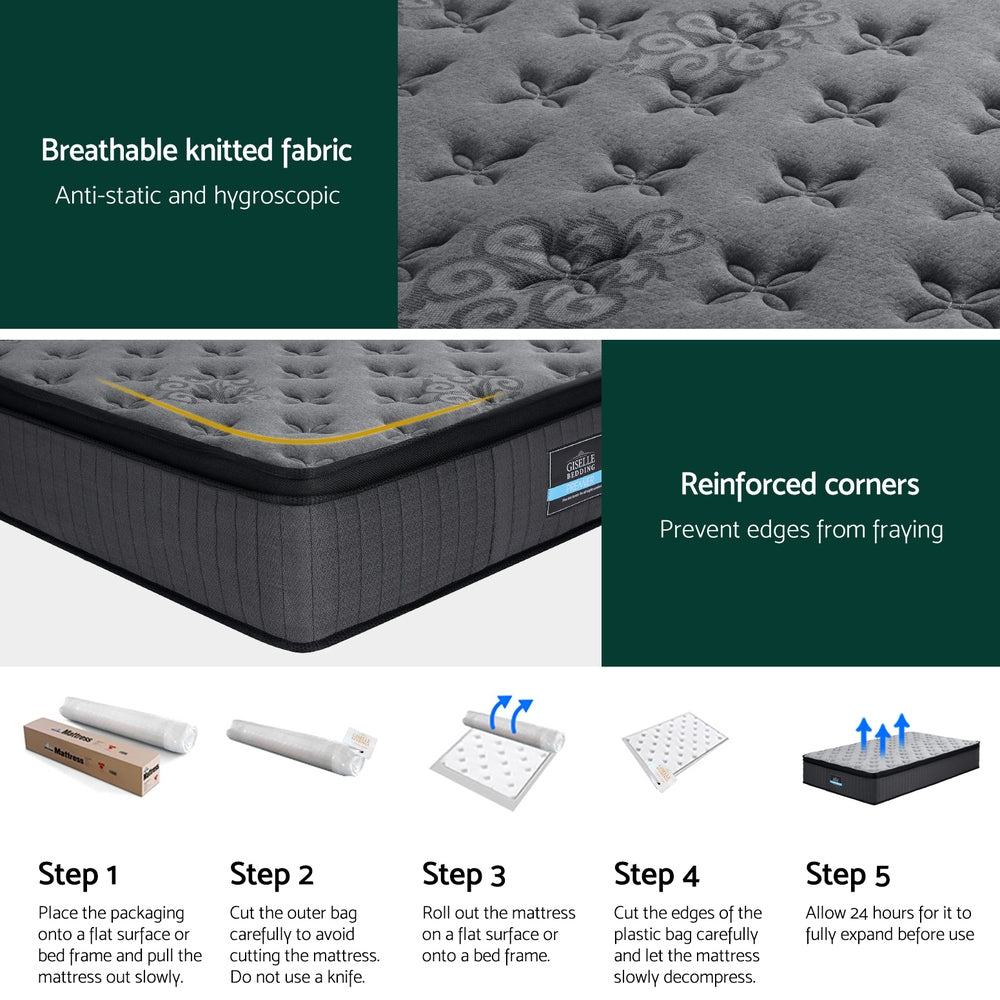 Solene Series Euro Top (Medium-Firm) 34cm Thick - King Single