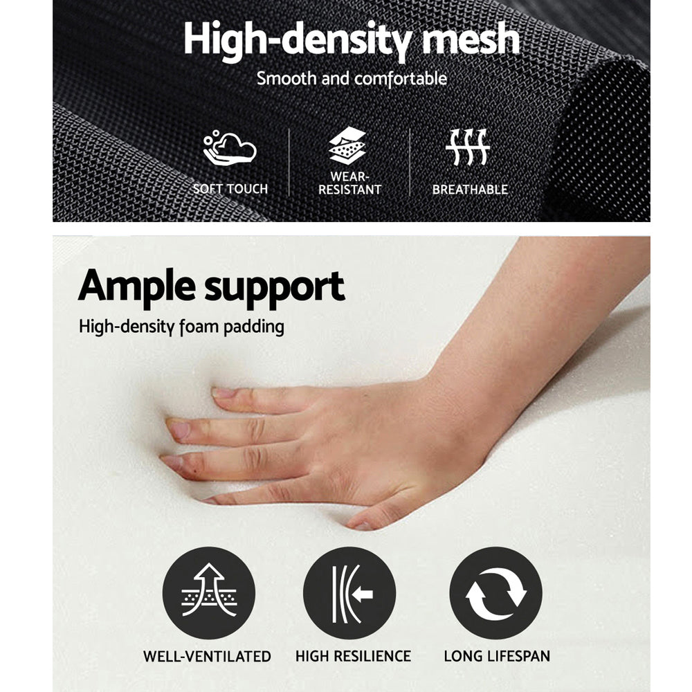 Matrix Mesh Office Chair Recliner - Black & White