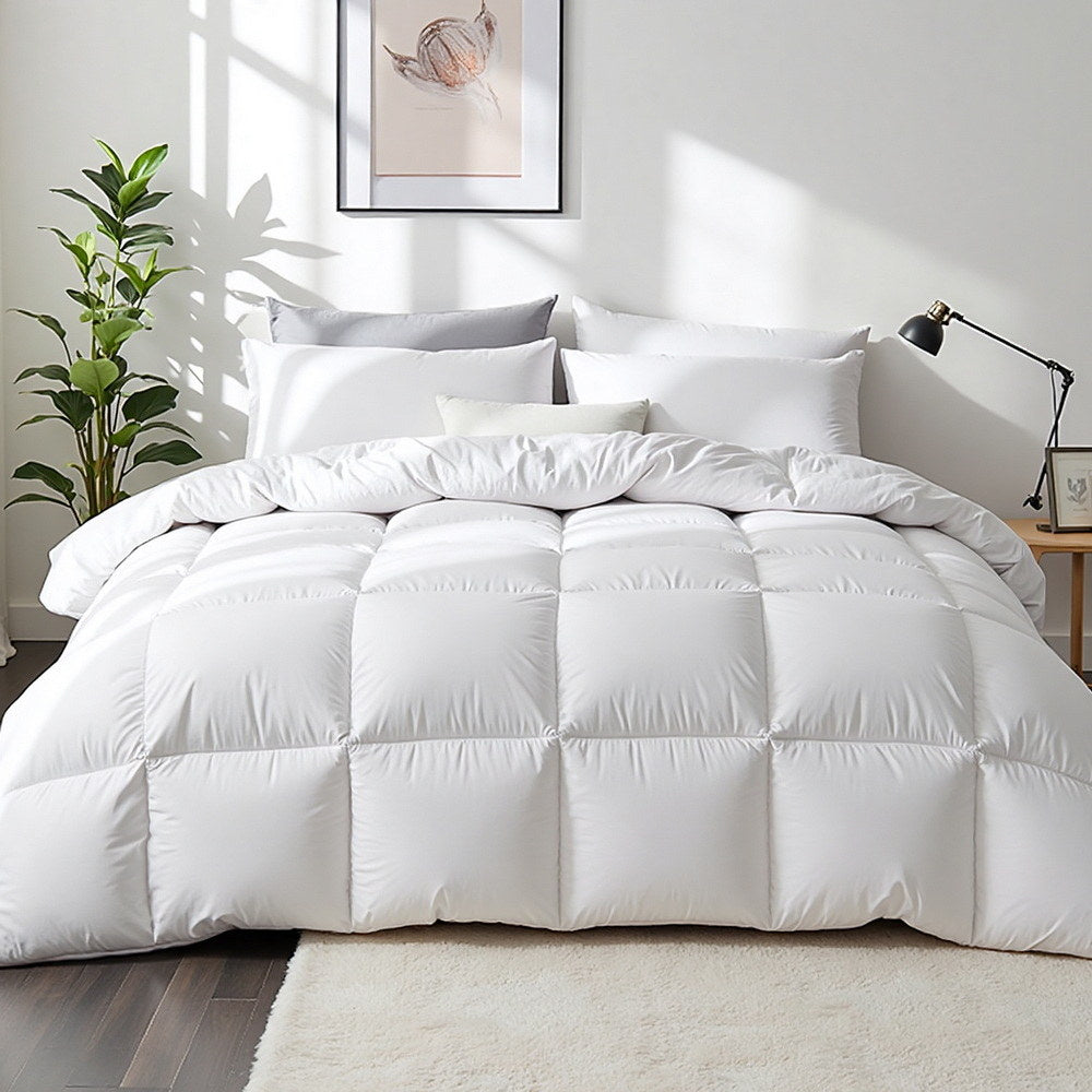 700GSM Duck Down Feather Quilt Duvet Doona Winter Blanket - Single