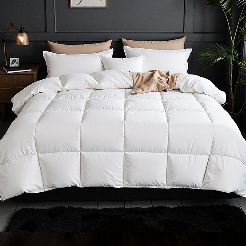 800GSM Goose Down Feather Quilt Winter Blanket Duvet Comforter - Single
