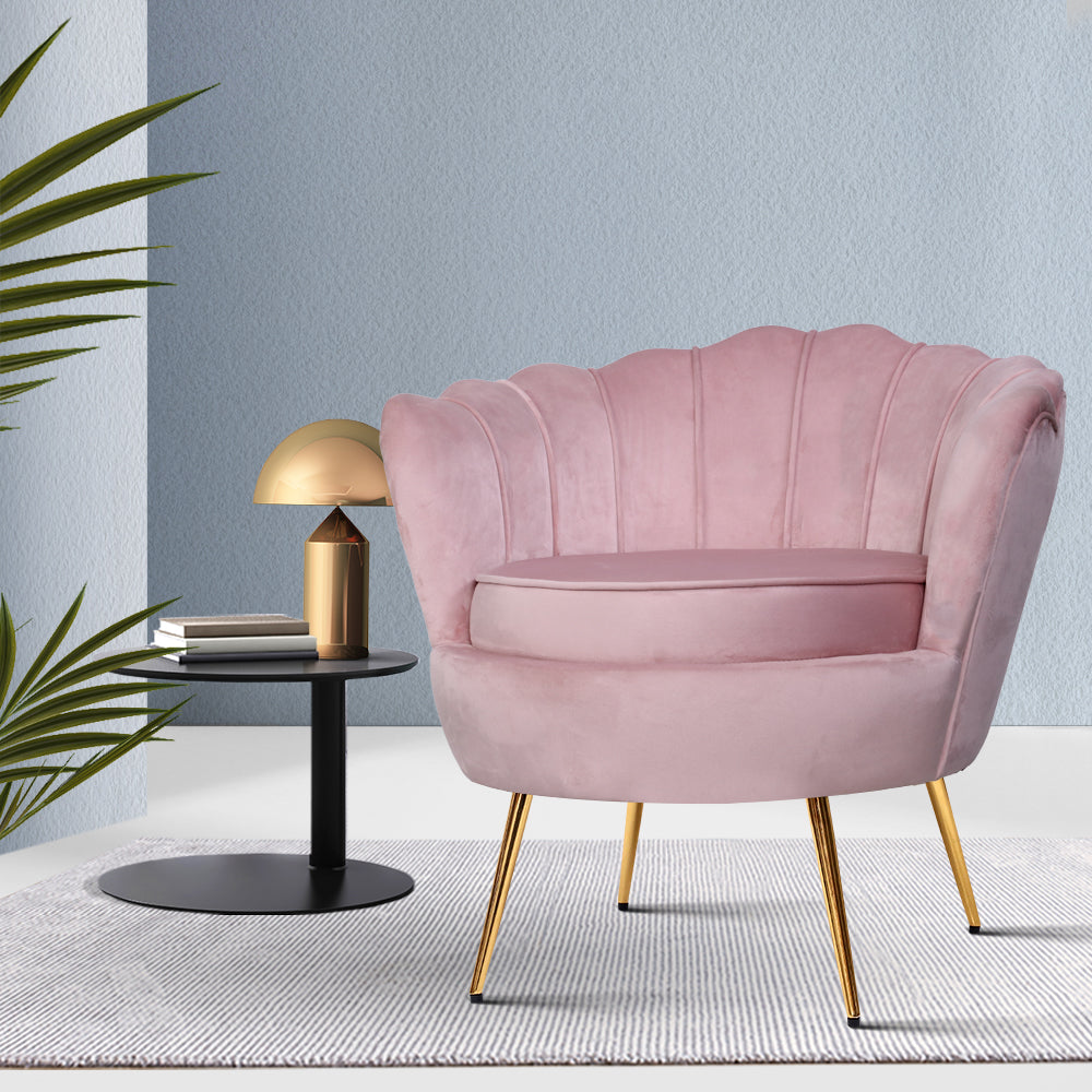 Callista Armchair Velvet - Pink