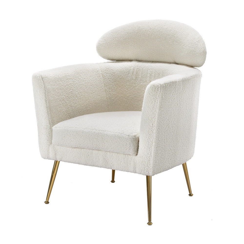 Yoli Armchair Fabric - Boucle White