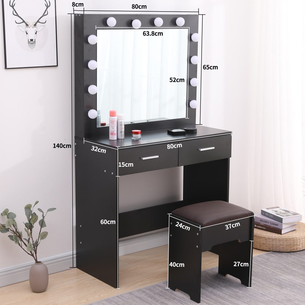 Fidel Vanity Set - Black