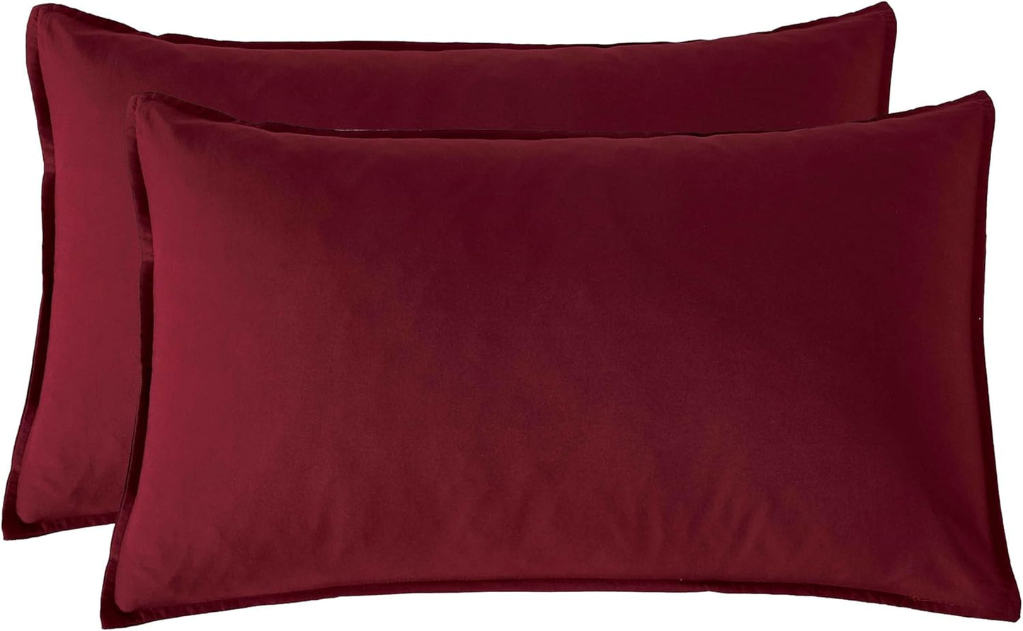 Vintage Washed Microfibre Sheet Set - Burgundy