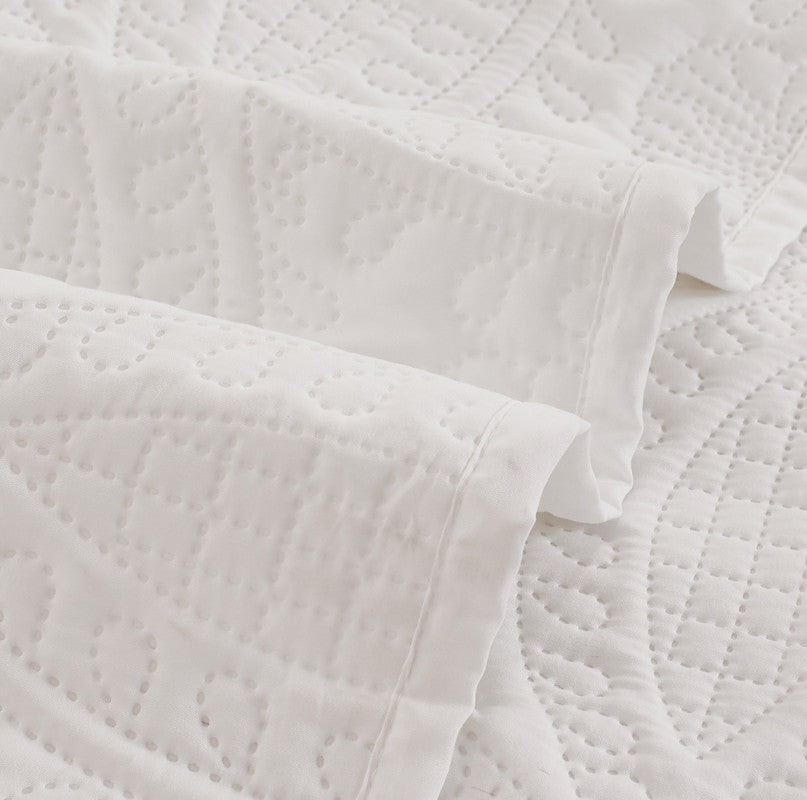 Lisbon Quilted Embossed Coverlet - 3PC