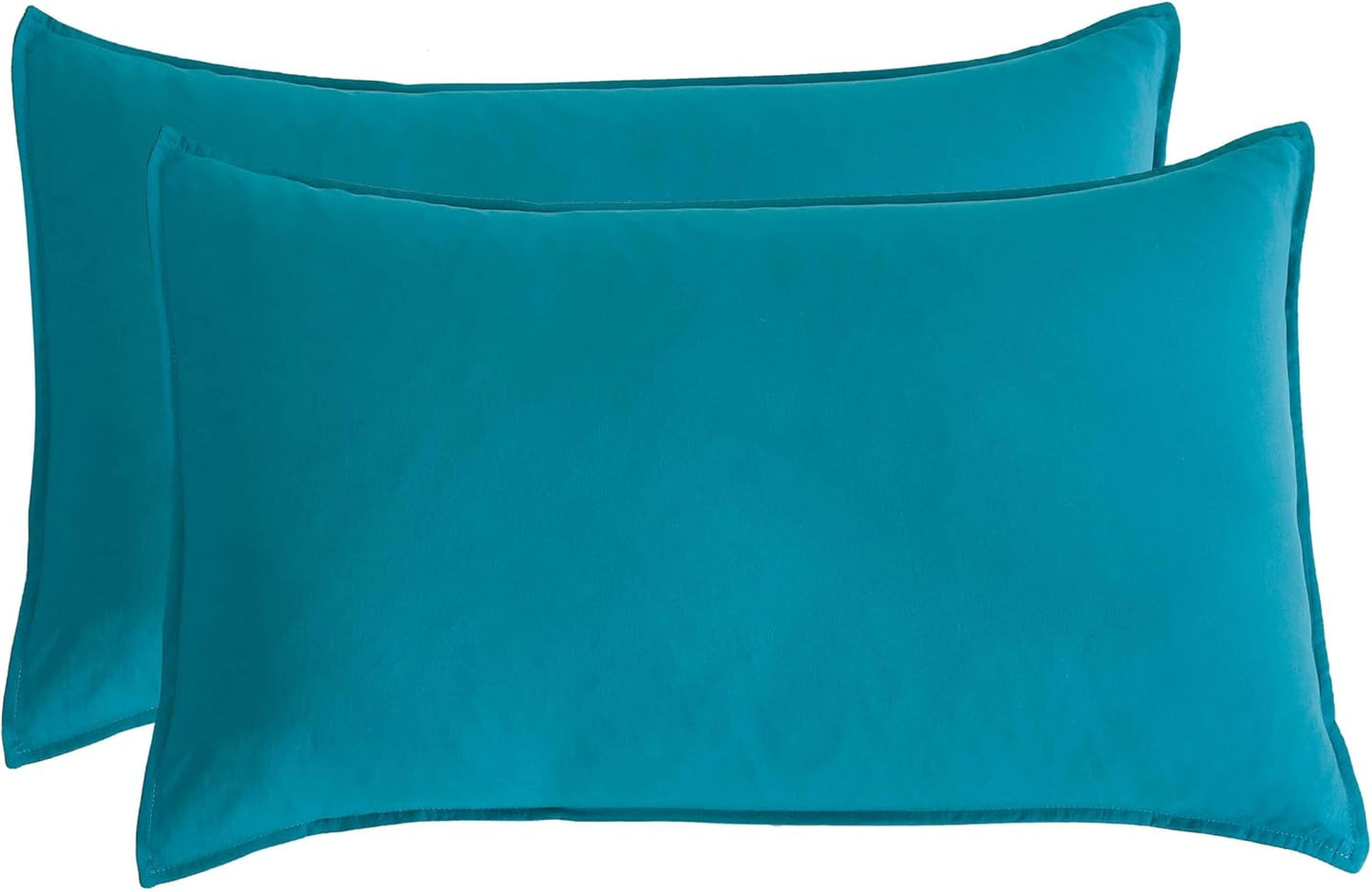 Vintage Washed Microfibre Sheet Set - Teal