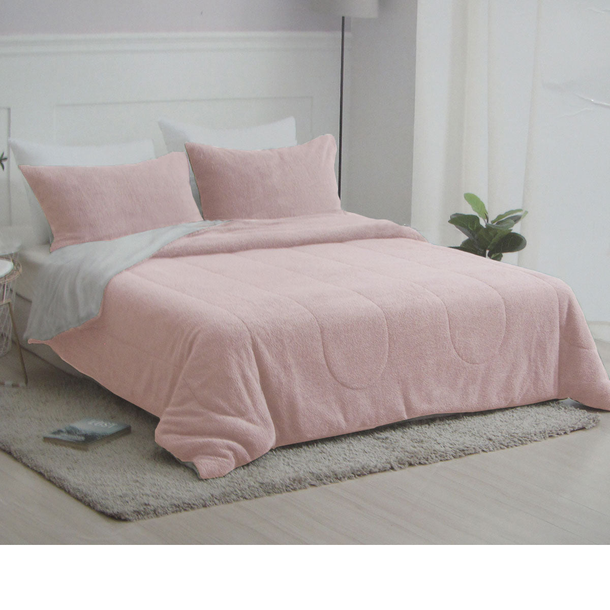 Nolan Blush Comforter Set - 3PC