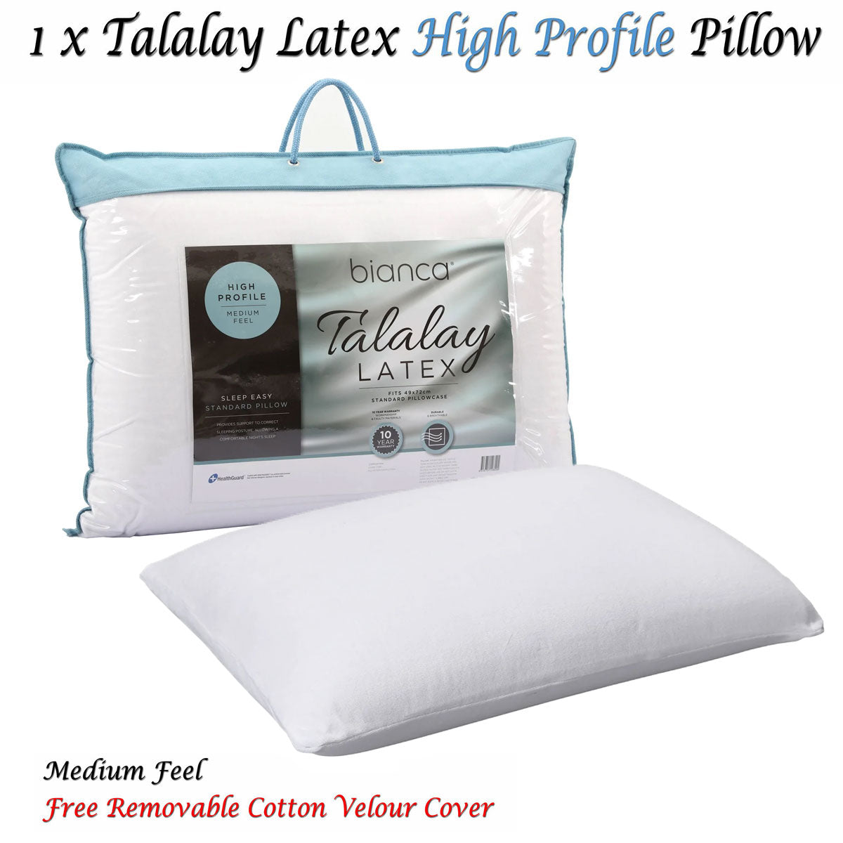 Talalay Latex High Profile Pillow