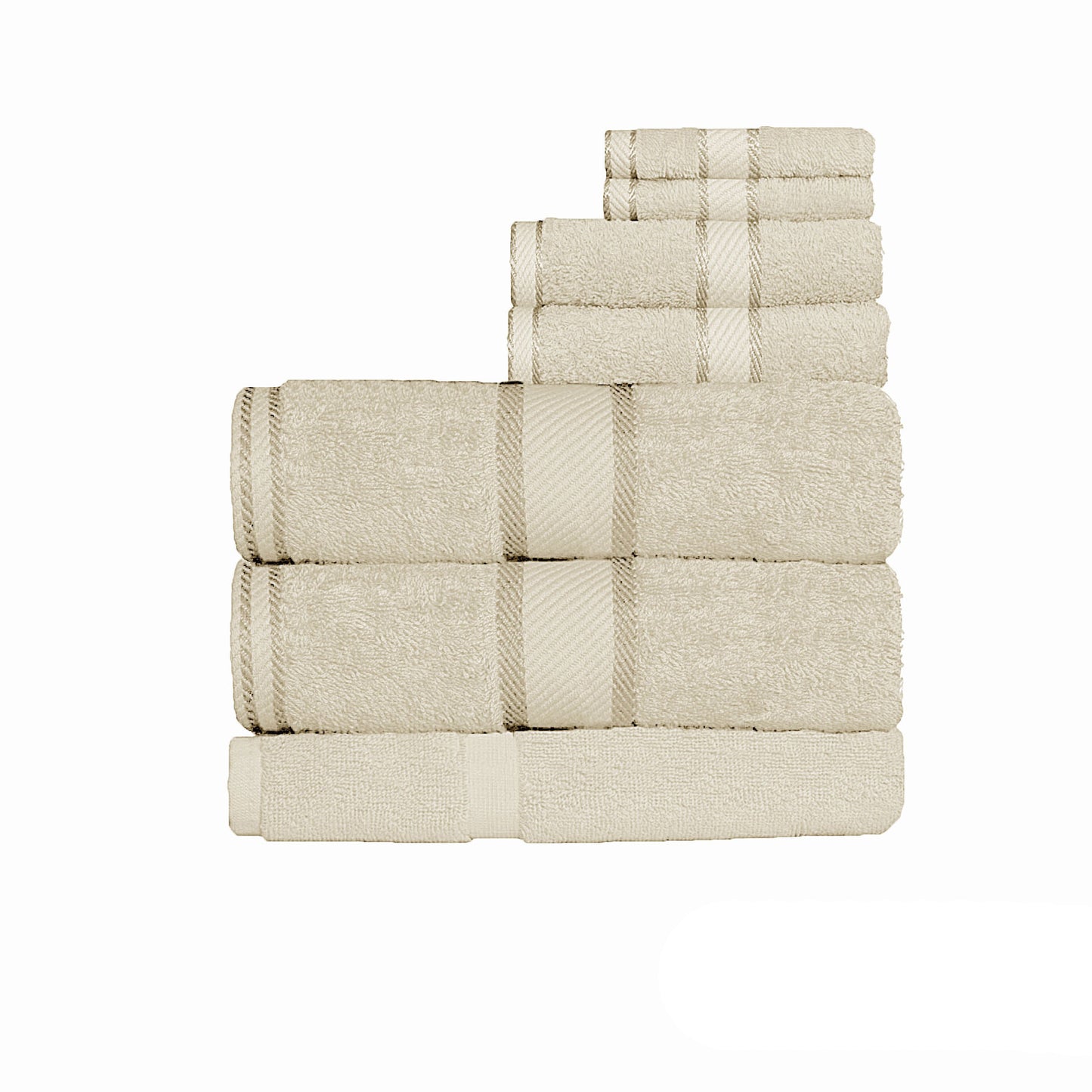 550gsm Cotton 7 Pce Bath Sheet Set - Linen