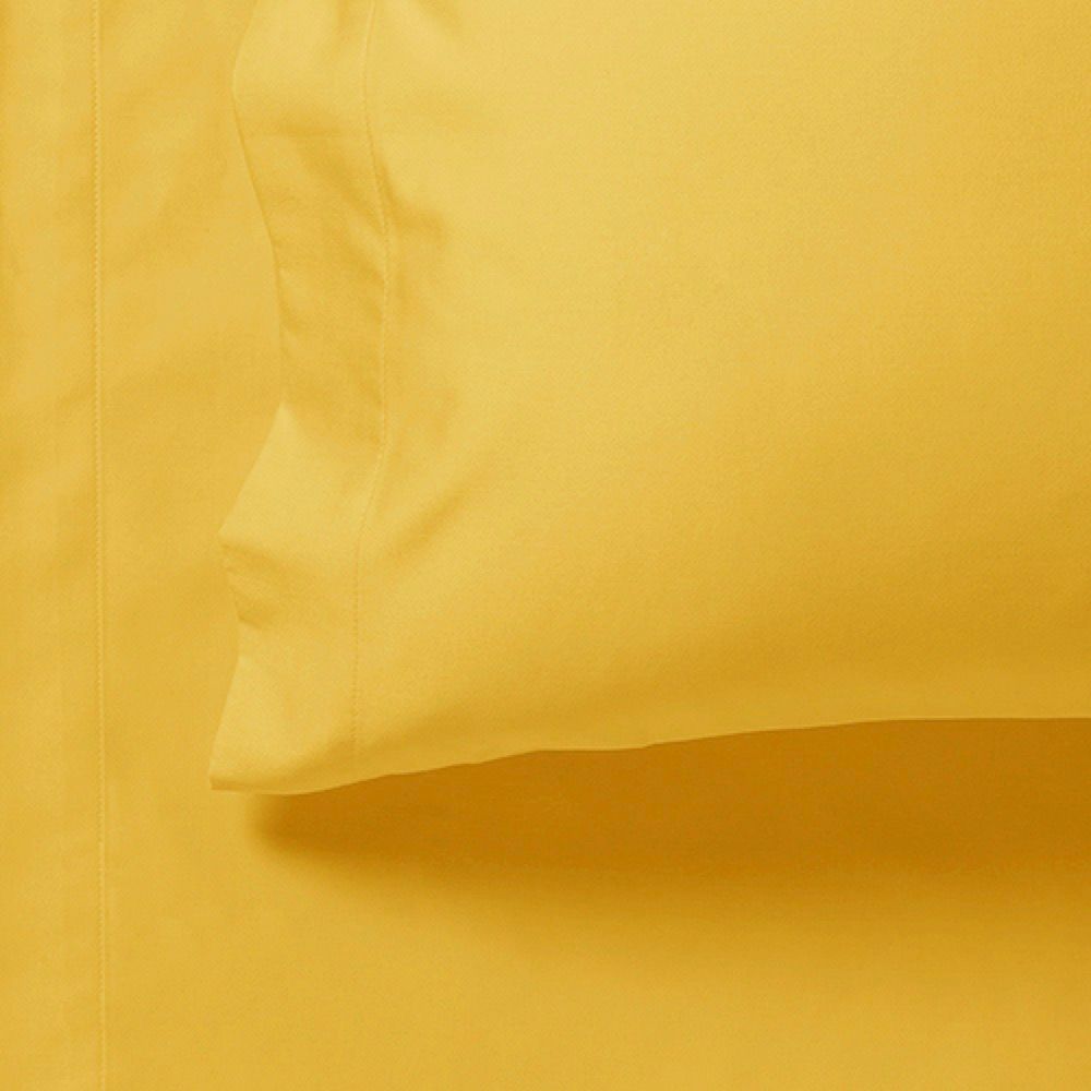 1000TC Ultra Soft Fitted Sheet & Pillowcase Set - Yellow