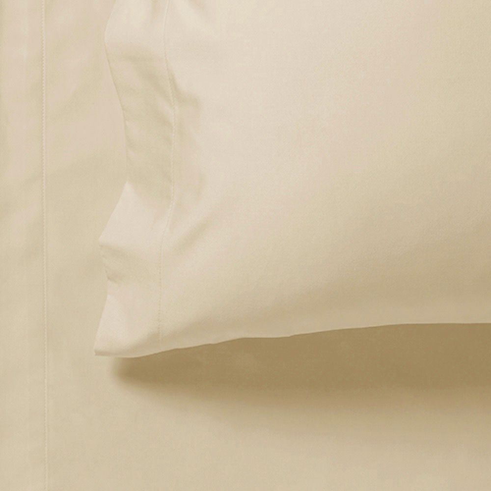 1000TC Ultra Soft Fitted Sheet & Pillowcase Set - Beige