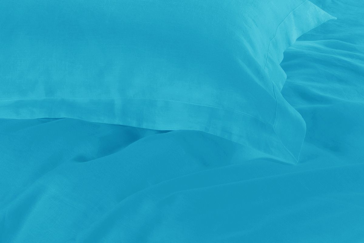 1000TC Tailored Quilt Cover Set - 3PC Light Blue