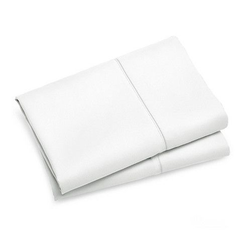 1000TC Premium Ultra Soft Standard size Pillowcases 2-Pack - White
