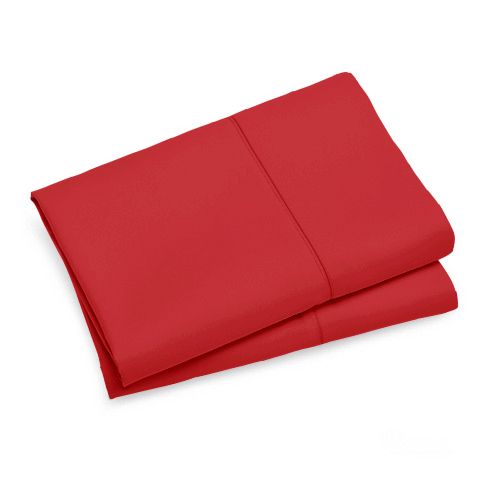1000TC Premium Ultra Soft Standard size Pillowcases 2-Pack - Red
