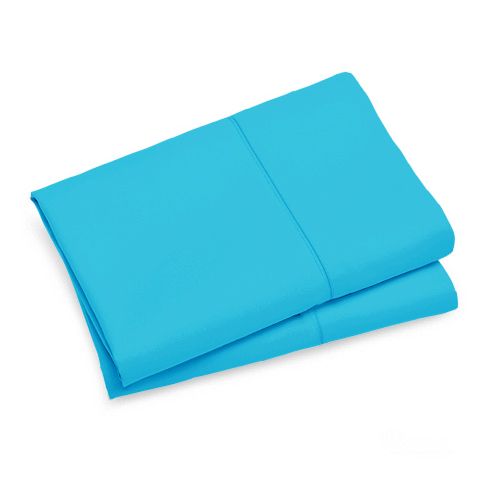 1000TC Premium Ultra Soft Standard size Pillowcases 2-Pack - Light Blue