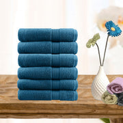 6 Piece Ultra Light Cotton Face Washers - Teal