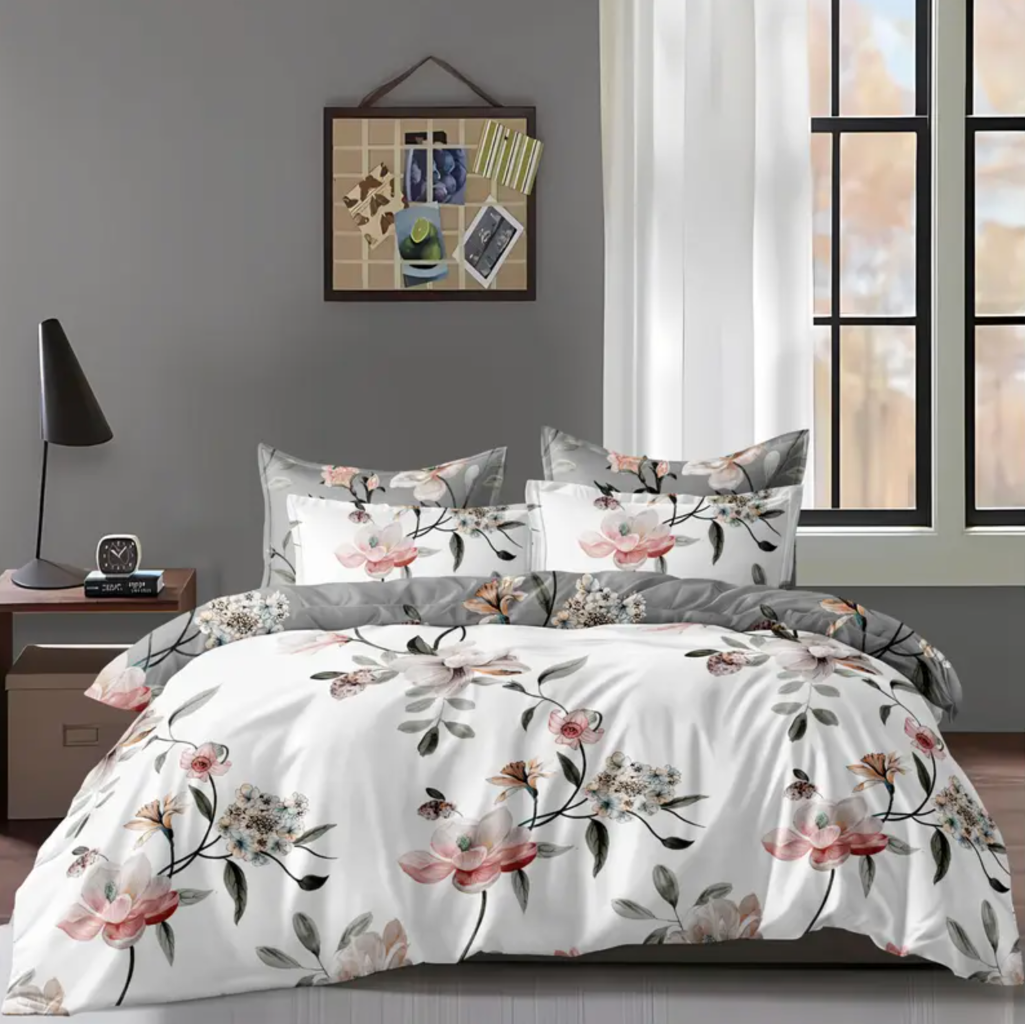 Shadow Bloom Quilt Cover Set - 3PC