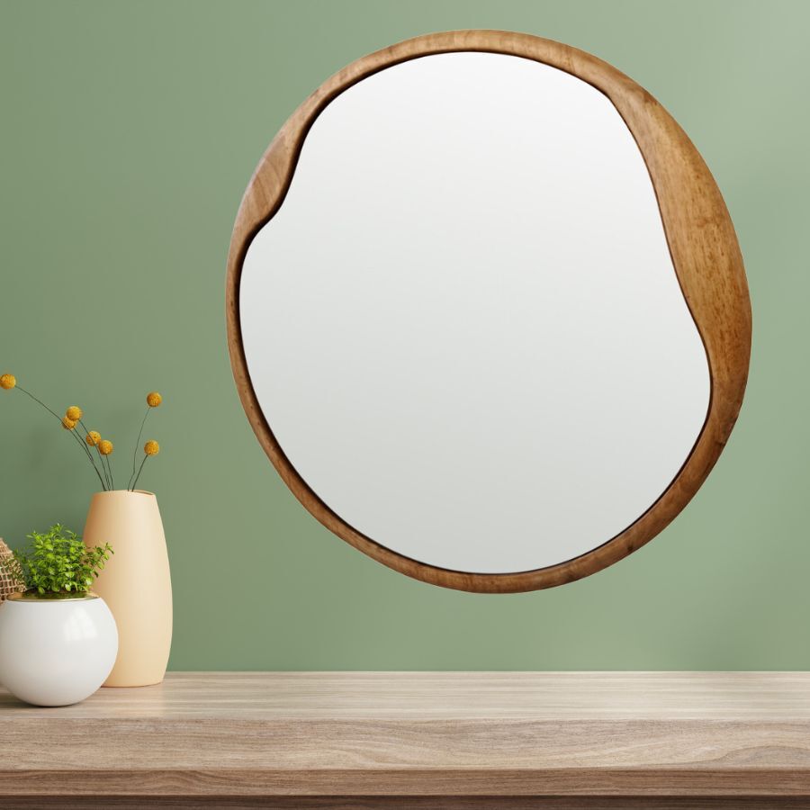 Mid Century Wall Mirror - 60x60cm