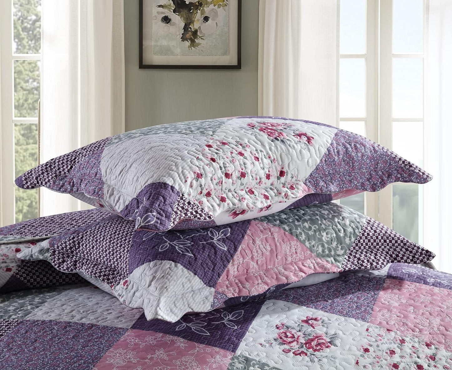 Quaint Quilted Coverlet - 3PC