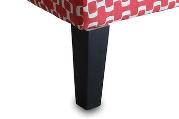 Ramie Cafe Lounge Couch - Brown Print