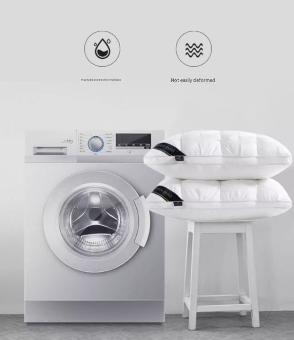 White Luxury Adjustable Bed Pillow Set - Twin Packs