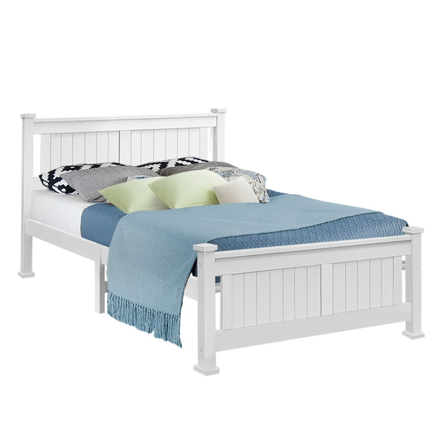 Rio Double Bed Frame - White