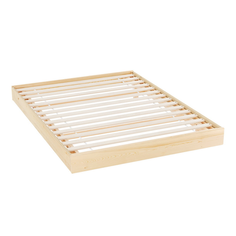 Odin Double LED Bed Frame - Timber