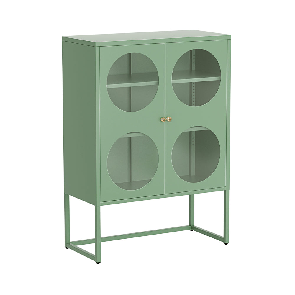 Ella Buffet Sideboard Metal Cabinet - Green