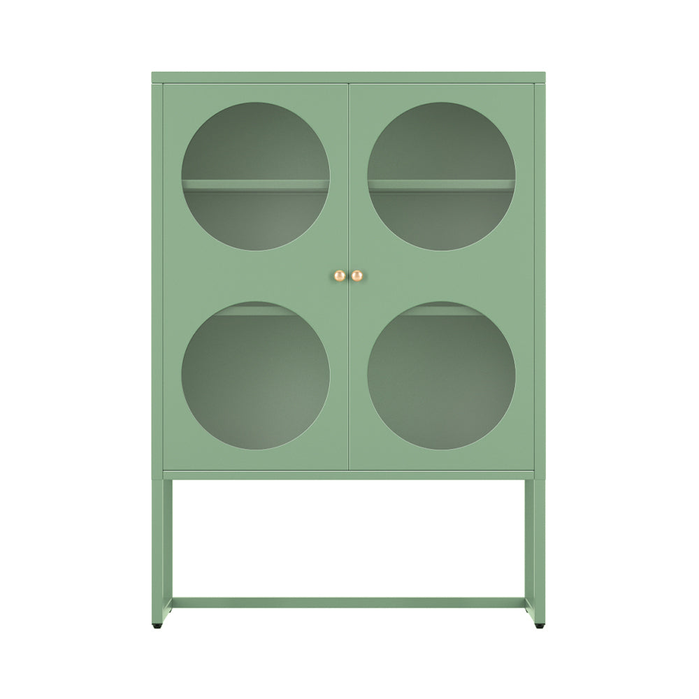 Ella Buffet Sideboard Metal Cabinet - Green