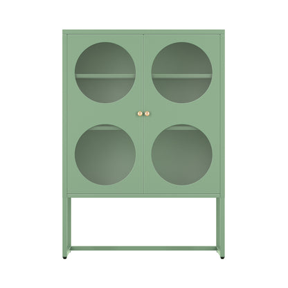 Ella Buffet Sideboard Metal Cabinet - Green