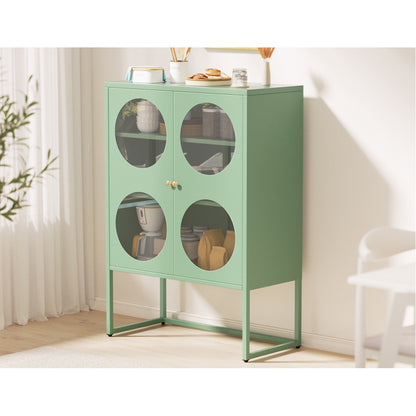Ella Buffet Sideboard Metal Cabinet - Green